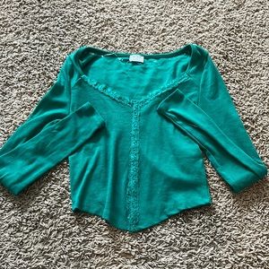 Green long sleeve shirt!